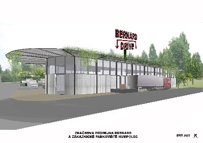 Bernard drive Humpolec - prodejna a parkoviště P&P 